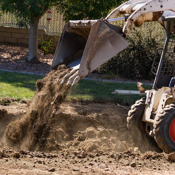 excavating